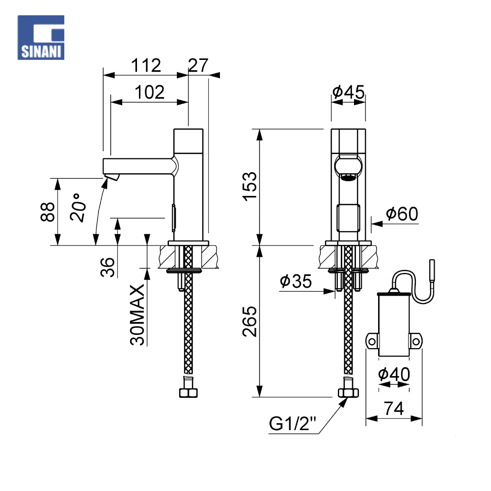 Grup lavamani elektronik