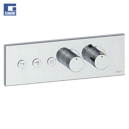 Grup dushi inkaso termostatik horizontal me 3 dalje Lineabox
