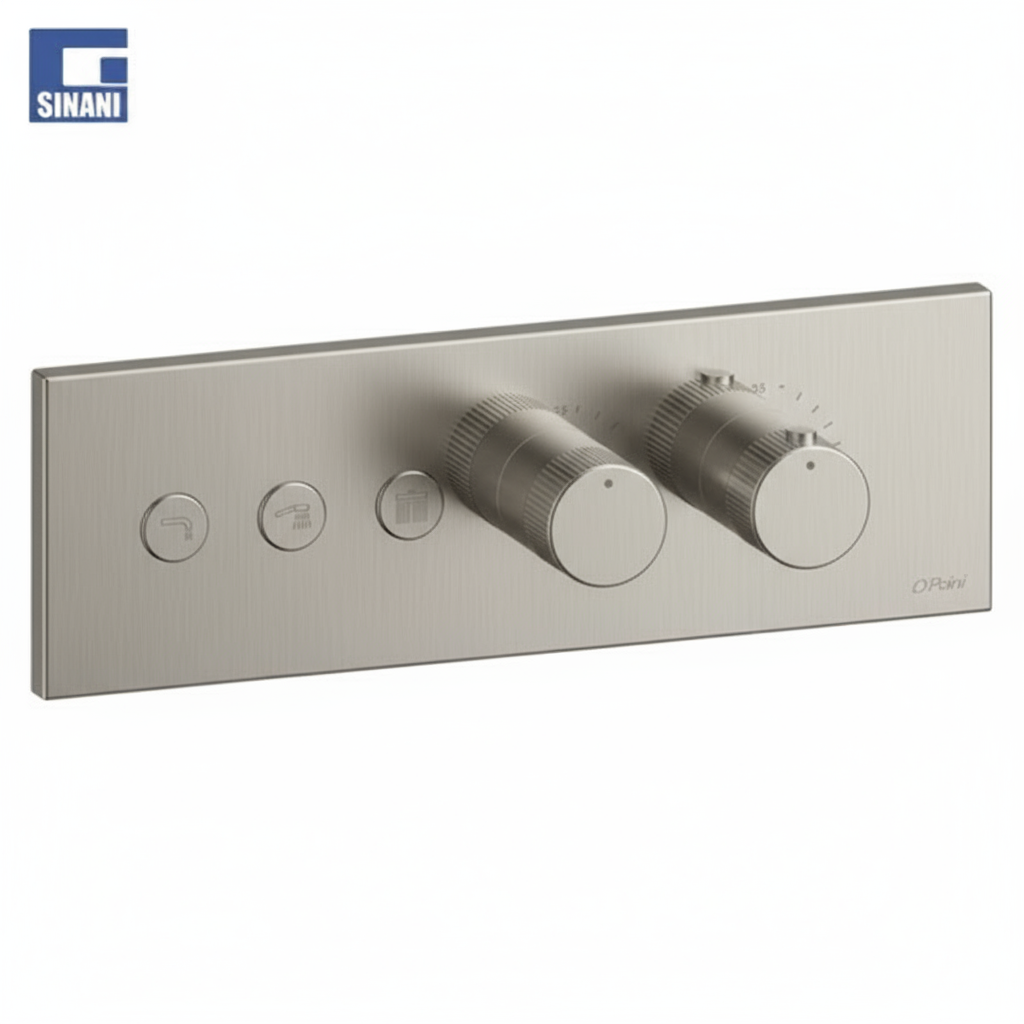 Grup dushi inkaso termostatik horizontal me 3 dalje Lineabox