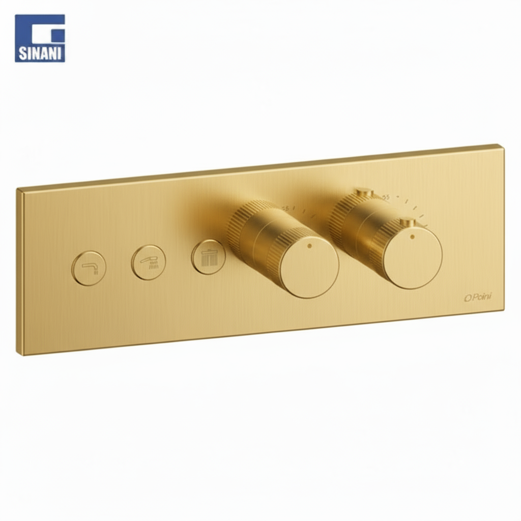 Grup dushi inkaso termostatik horizontal me 3 dalje Lineabox