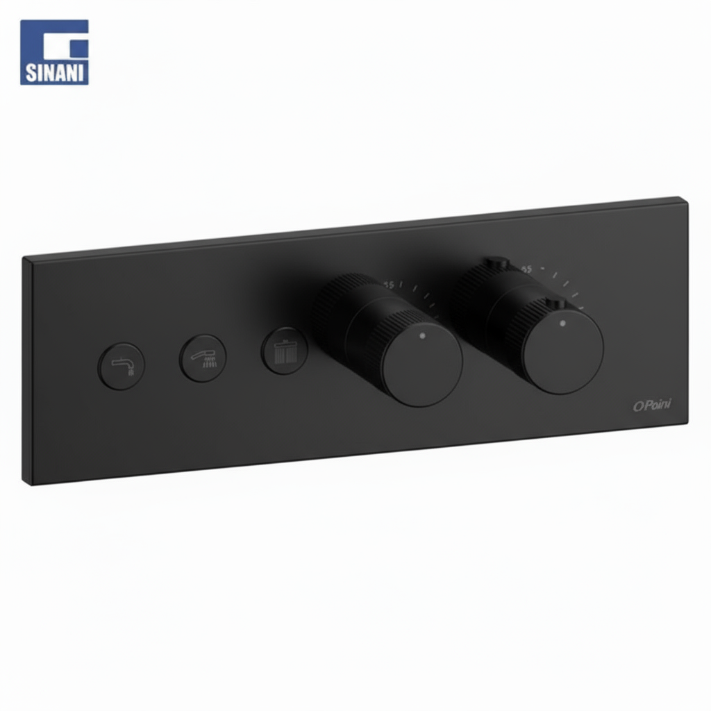 Grup dushi inkaso termostatik horizontal me 3 dalje Lineabox