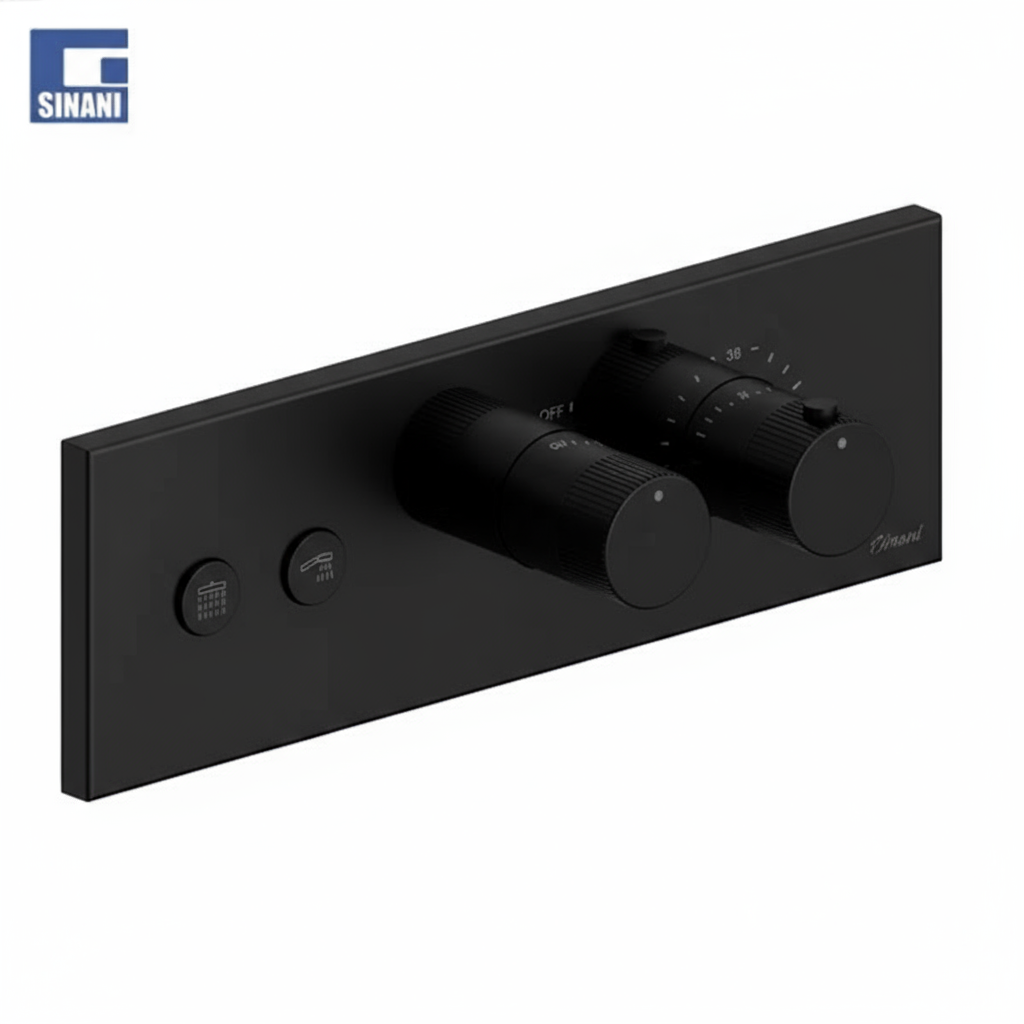 Grup dushi inkaso termostatik horizontal me 2 dalje Lineabox