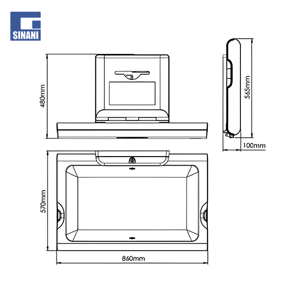 Tavoline per nderrim foshnjesh e bardhe