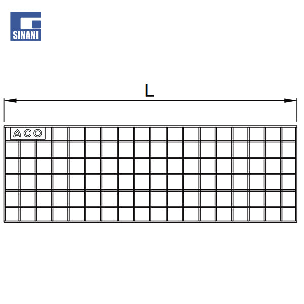 Grile inoksi per kanaline Modular 125