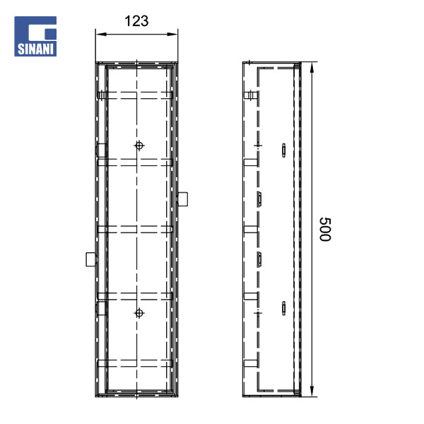 SlotTop Caditoia L per inspektim kanali Multiline V100 W123