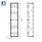 SlotTop Caditoia L per inspektim kanali Euroline V100 W118 H65