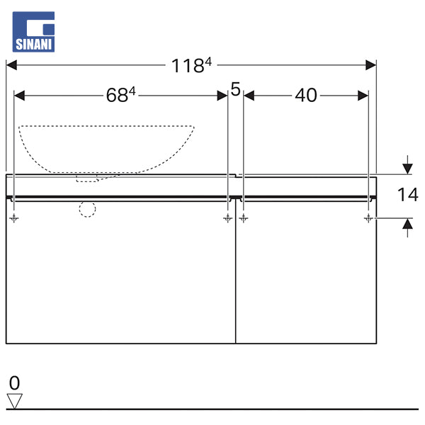 Mobilje tualeti Citterio