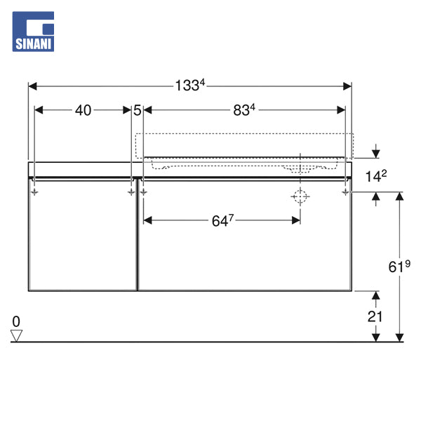 Mobilje tualeti Citterio