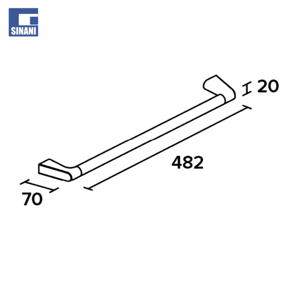 Mbajtëse peshqiri 45 cm Cut