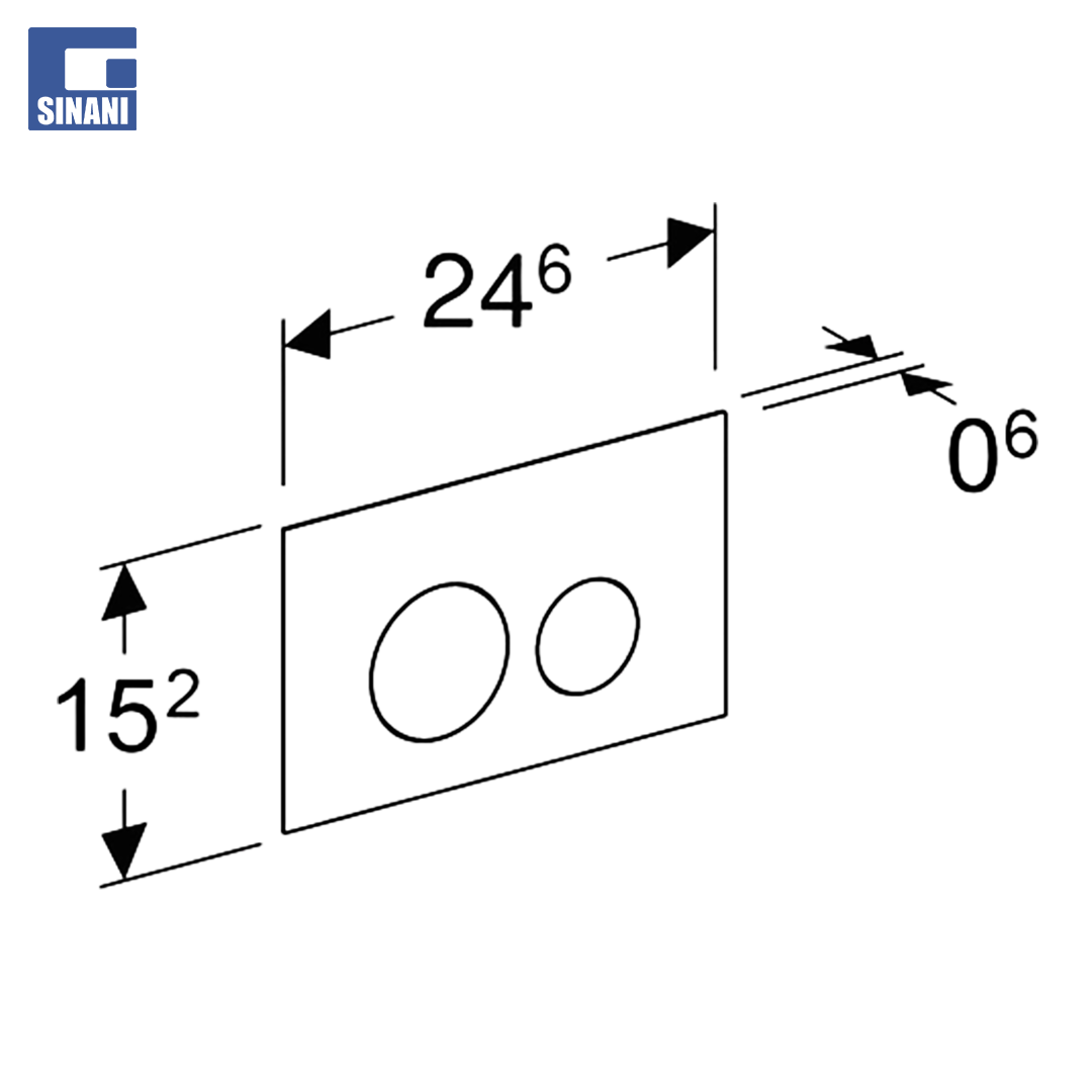 Buton kasete Sigma40 Round Lava xham