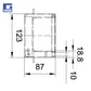 SlotTop Caditoia L per inspektim kanali Multiline V100 W123