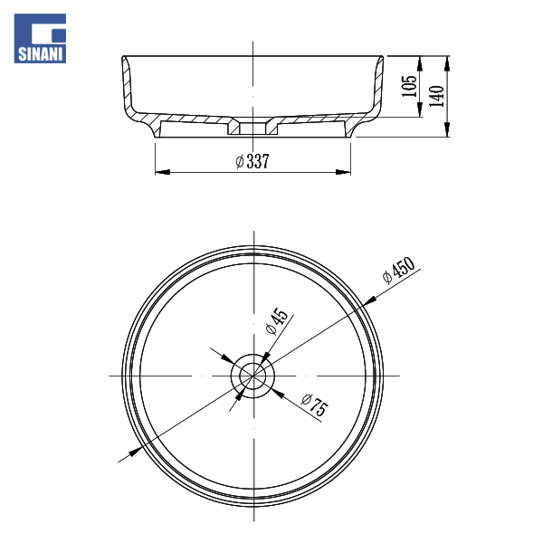 Lavaman transparent Circa Amber Orange