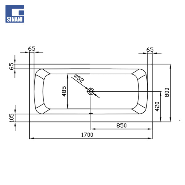 Vaskë me hidromasazh Bell