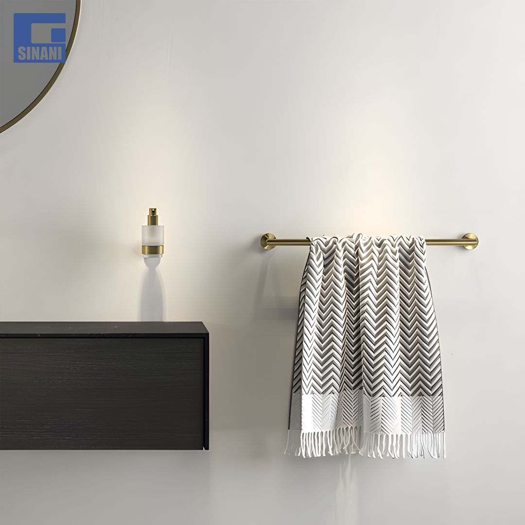 Mbajtëse peshqiri Nemox Brushed Gold