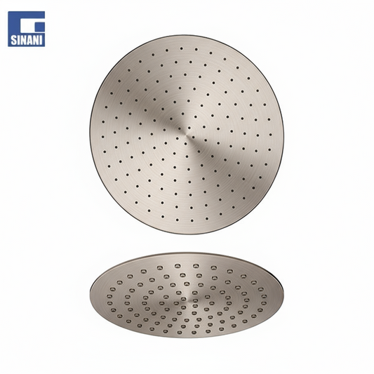 Kokë dushi rrethore ultra-slim Ø250mm me krah dushi