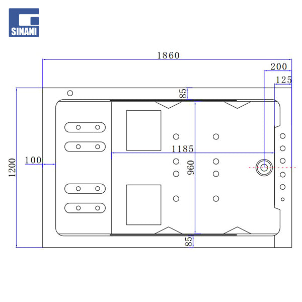 Vaskë me hidromasazh dhe ajërmasazh Ruby