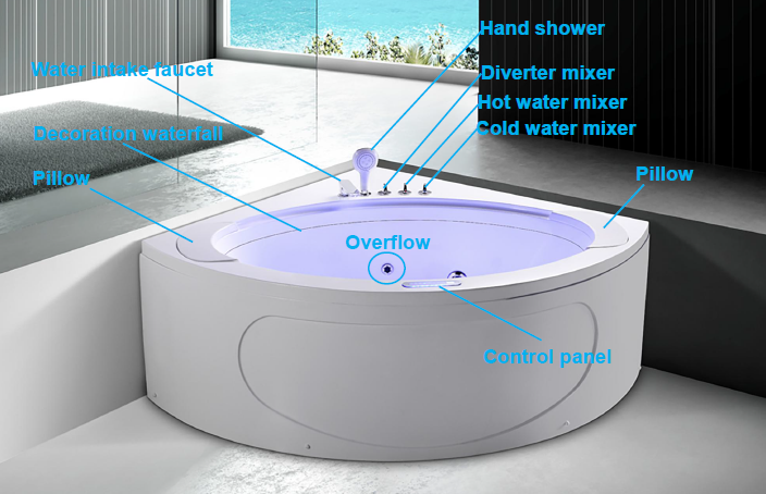 Vaskë me hidromasazh dhe ajërmasazh Sara