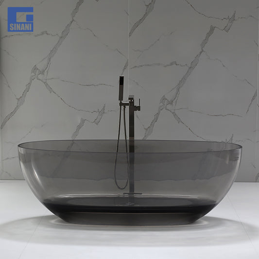 Vaskë transparente Celia Smoky Gray