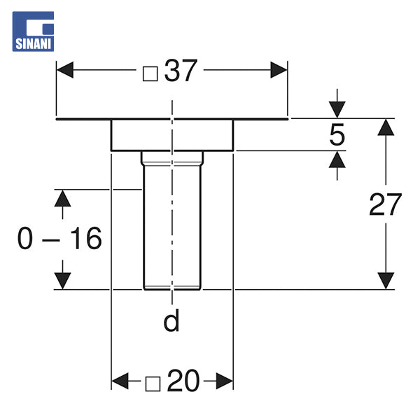 Lidhje për barrierë avulli për piletë Pluvia Ø90