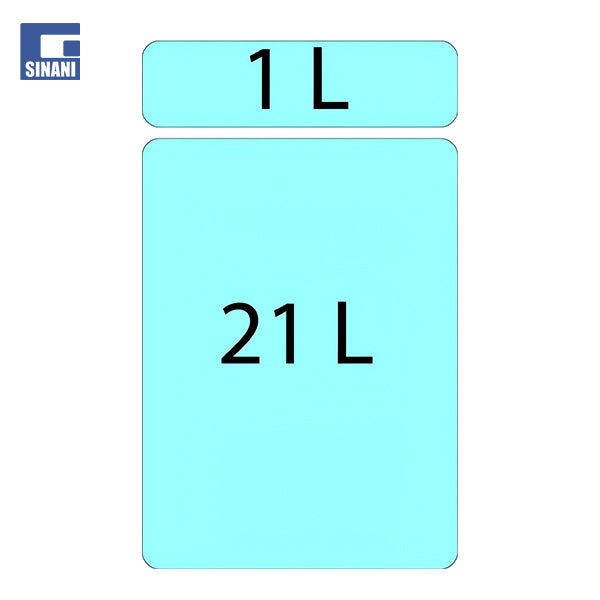 Kosh mbeturinash nen lavapjate me ndarje 21L+1L Albio 20