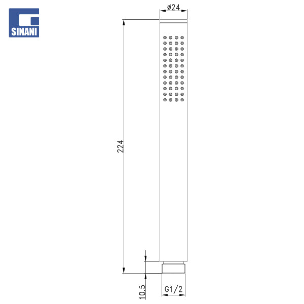 Kokë dushi bronzi Stick me 1 funksion
