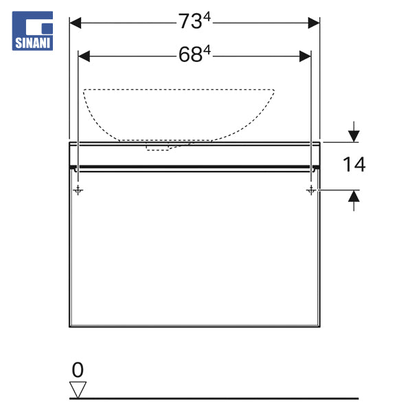 Mobilje tualeti Citterio